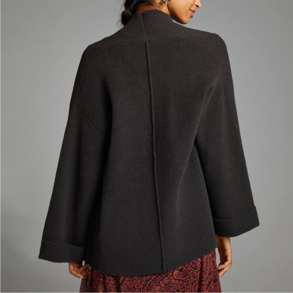 ANTHROPOLOGY MAEVE Brown Chocolate Clara Shawl Cardigan - Picture 10 of 11